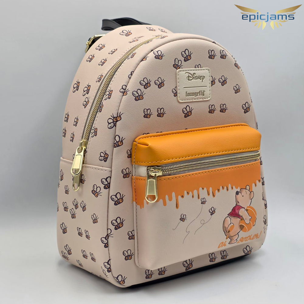 Loungefly Disney Winnie The Pooh Bees & Honey Mini Backpack New - Picture 2 of 5